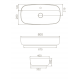 Επικαθήμενος Νιπτήρας Πορσελάνης 80x40cm Cerastyle Aqua 077300-u Λευκό Επικαθήμενος Νιπτήρας Πορσελάνης 80x40cm Cerastyle Aqua 077300-u Λευκό